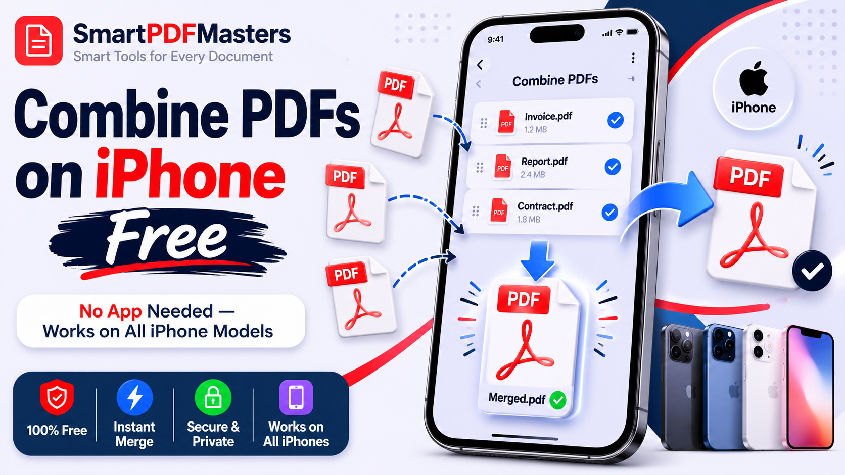 How to Combine PDF Files on iPhone Free — Complete Guide 2026