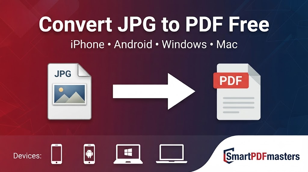 How to Convert JPG to PDF Free — Complete Guide for All Devices