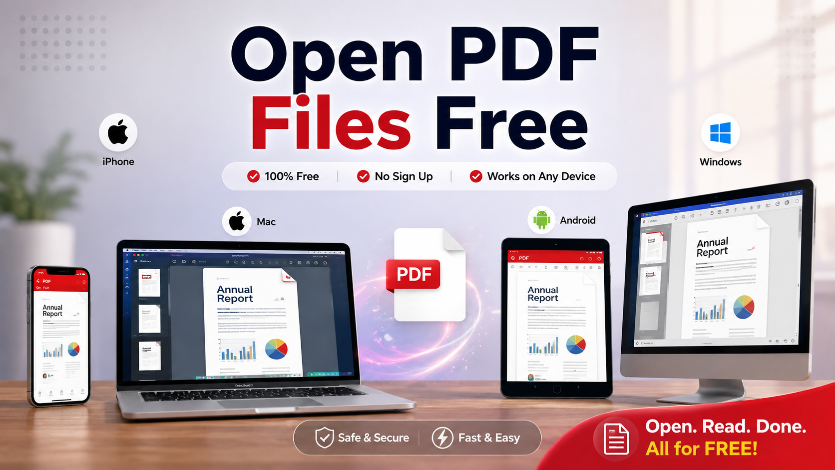 How to Open PDF Files Free — Complete Guide for All Devices 2026 — SmartPDFMasters guide