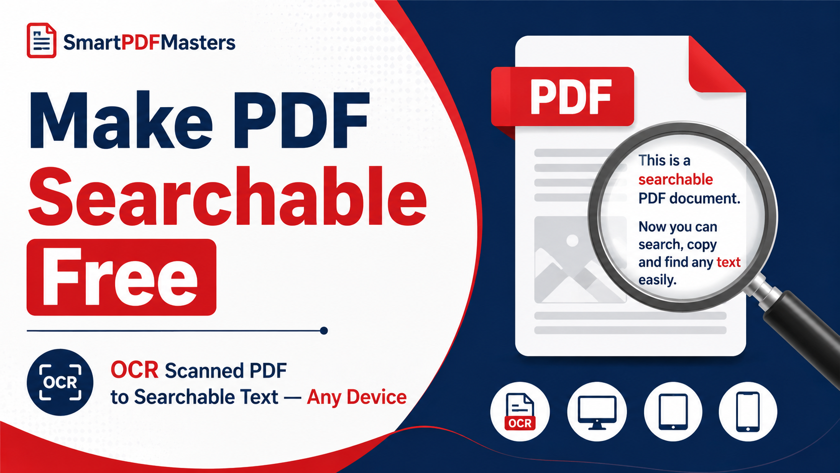 How to Make a PDF Searchable Free — Convert Scanned PDF to Searchable Text